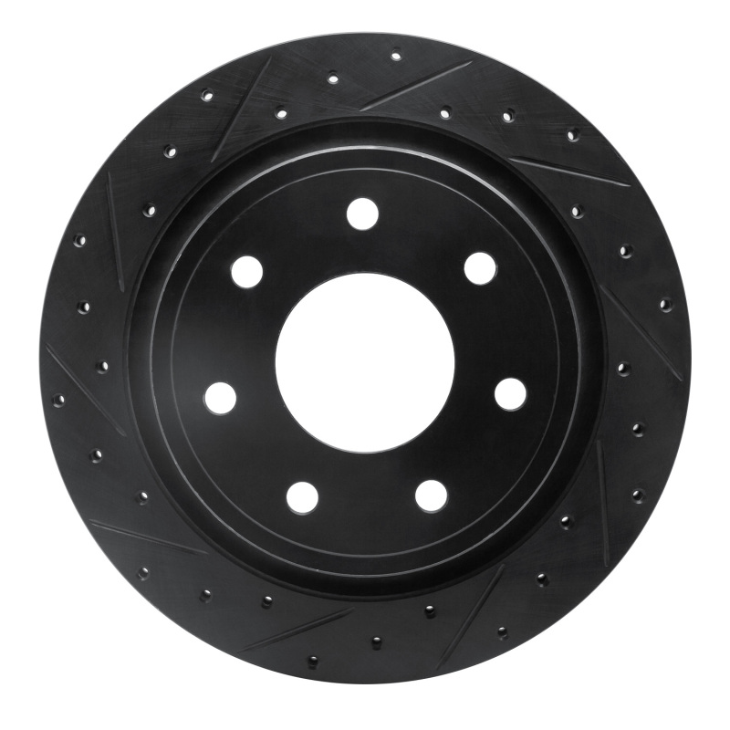 Ford F-150 Brake Rotor (1) - Rear Left - R1 Concepts - Drilled & Slotted - Black - `12-`14 Ford F-150 Brake Rotor (1) - Rear Left - R1 Concepts - Drilled & Slotted - Black - `12-`14